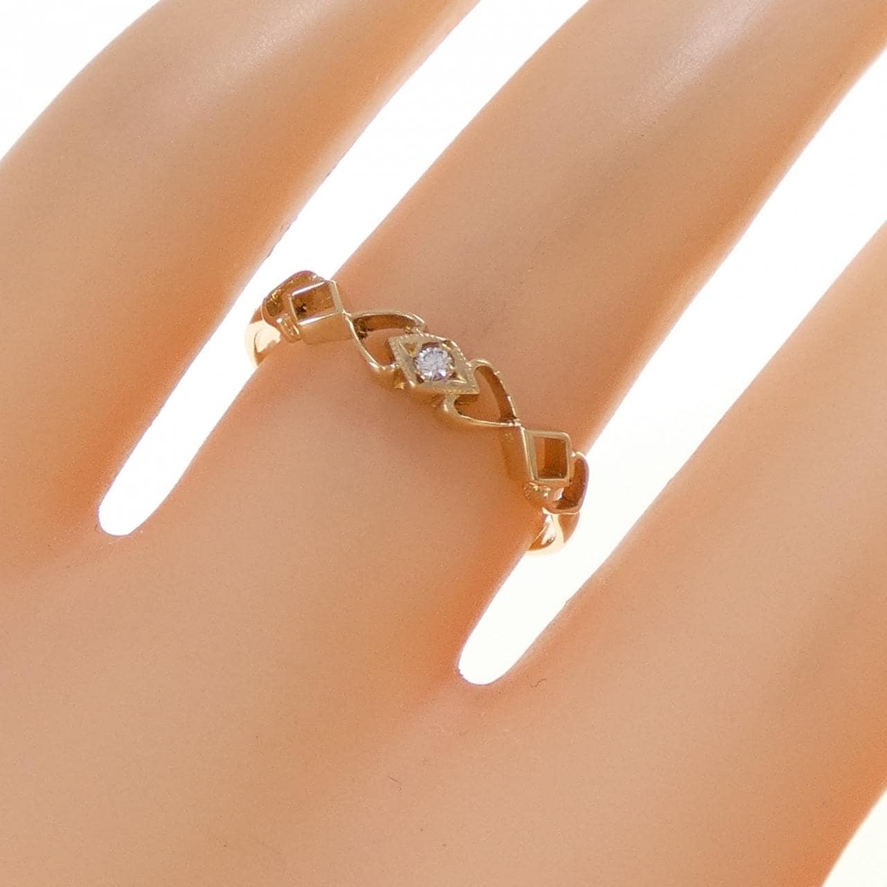 K18YG ダイヤモンド リング