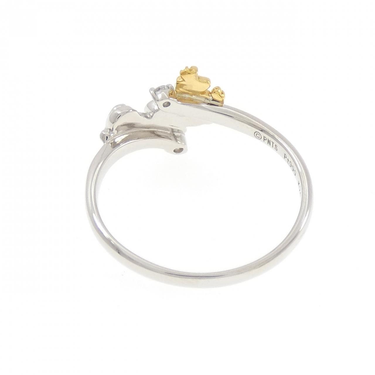 PT999/K24YG ダイヤモンド リング 0.05CT