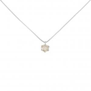 PT900/PT850  ソリティア ダイヤモンド ネックレス 0.30CT