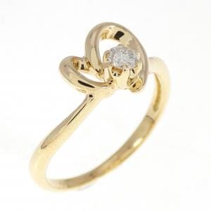 K18YG ダイヤモンド リング 0.1CT