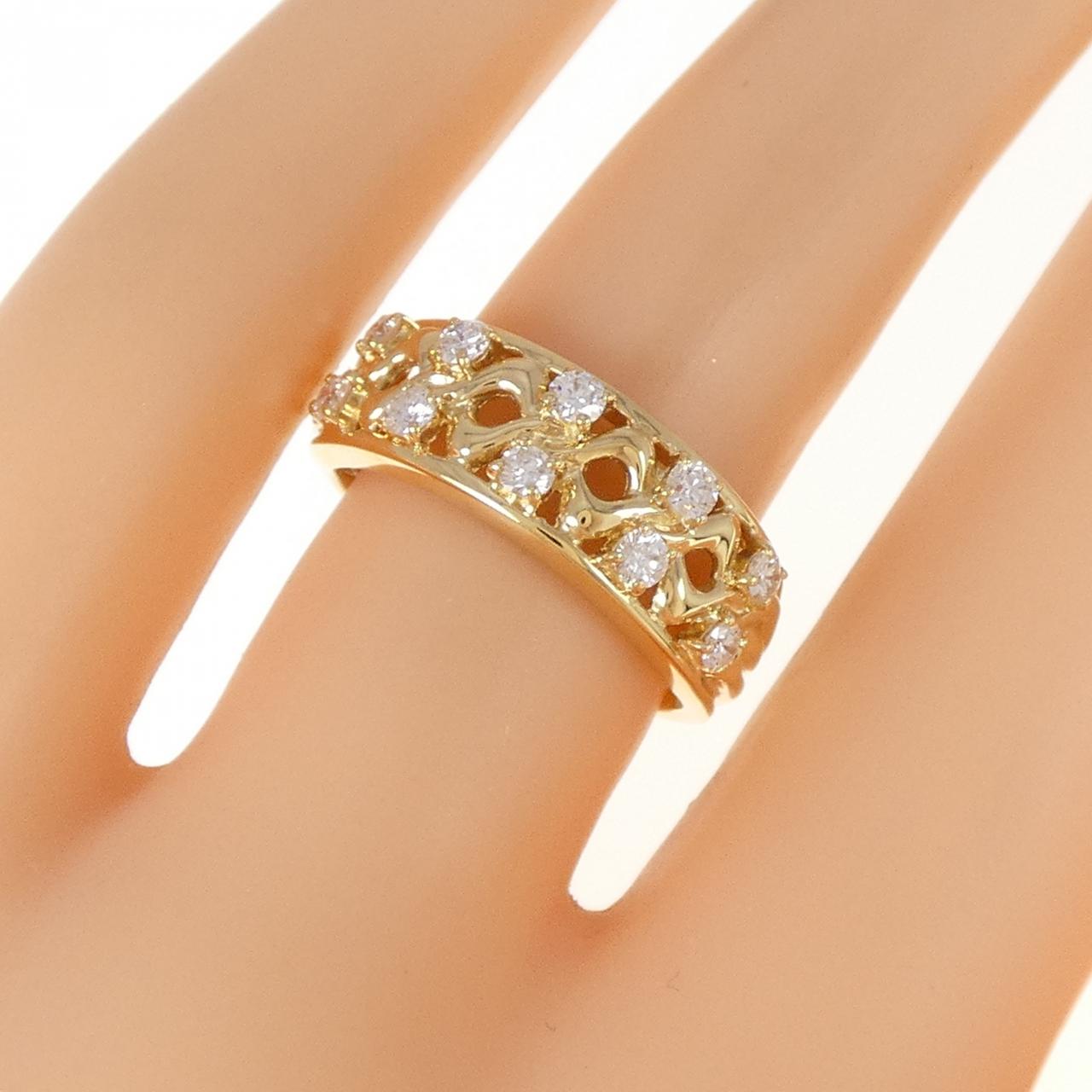 K18YG ダイヤモンド リング 0.36CT
