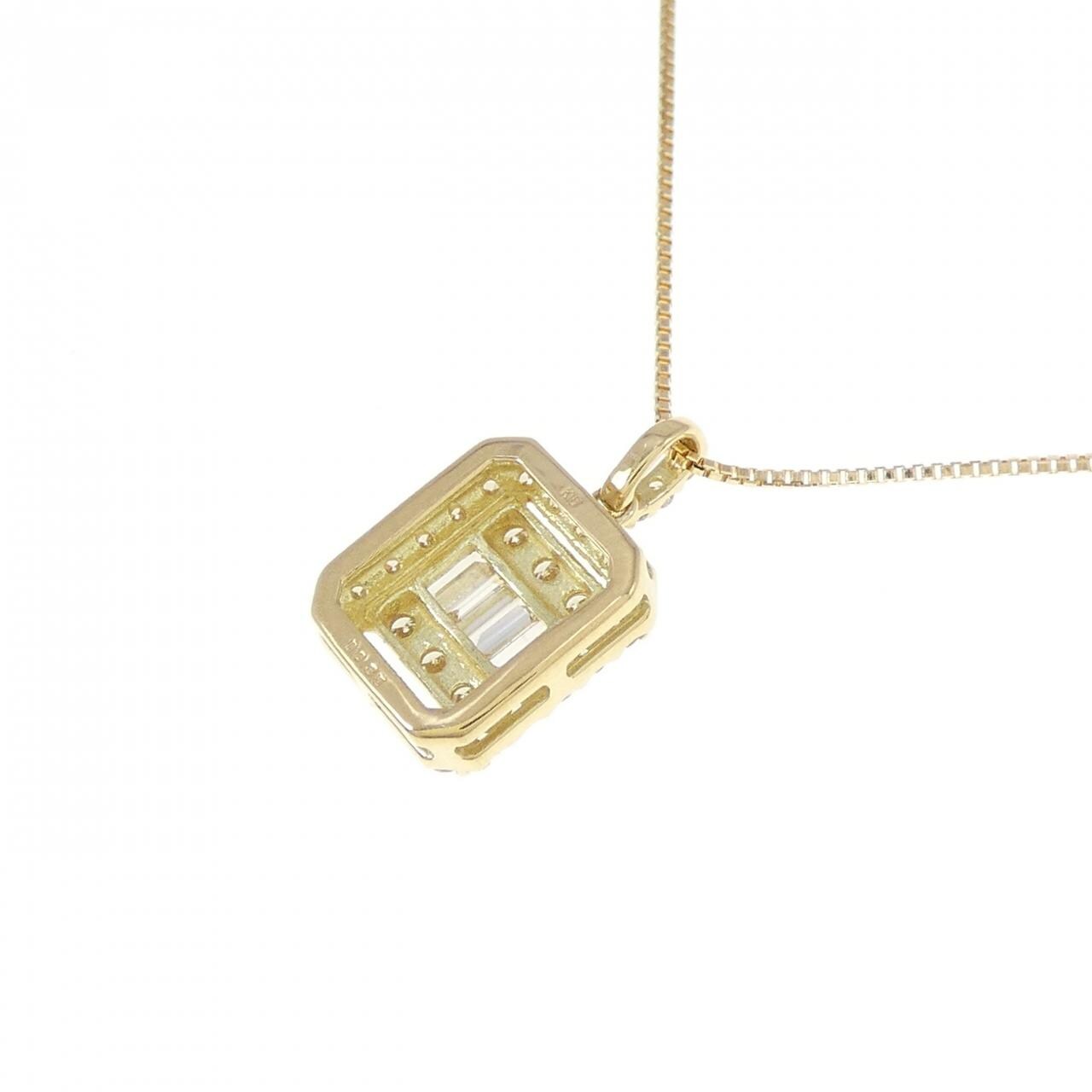 【新品】K18YG ダイヤモンド ネックレス 0.35CT