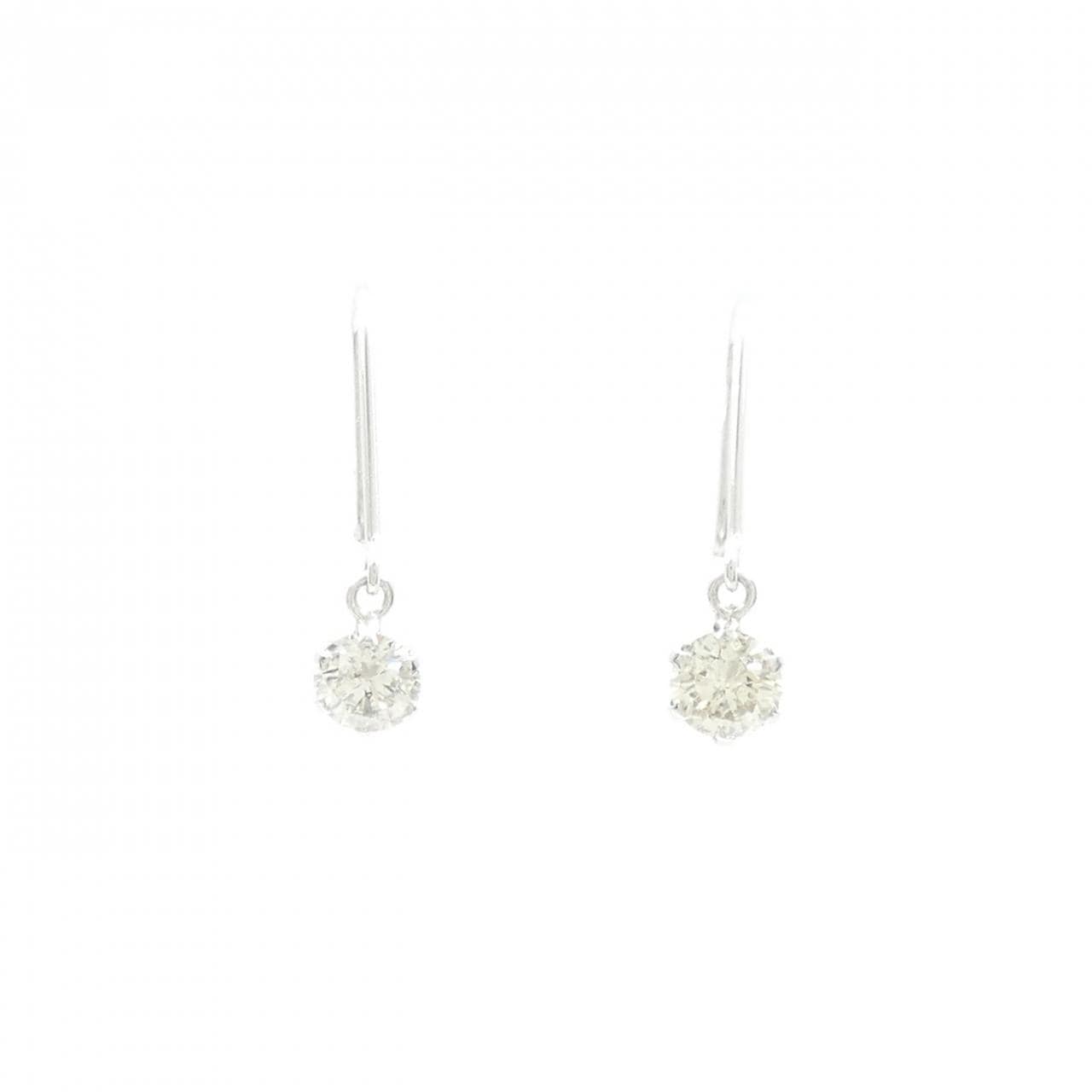 PT900 ダイヤモンド ピアス 0.40CT