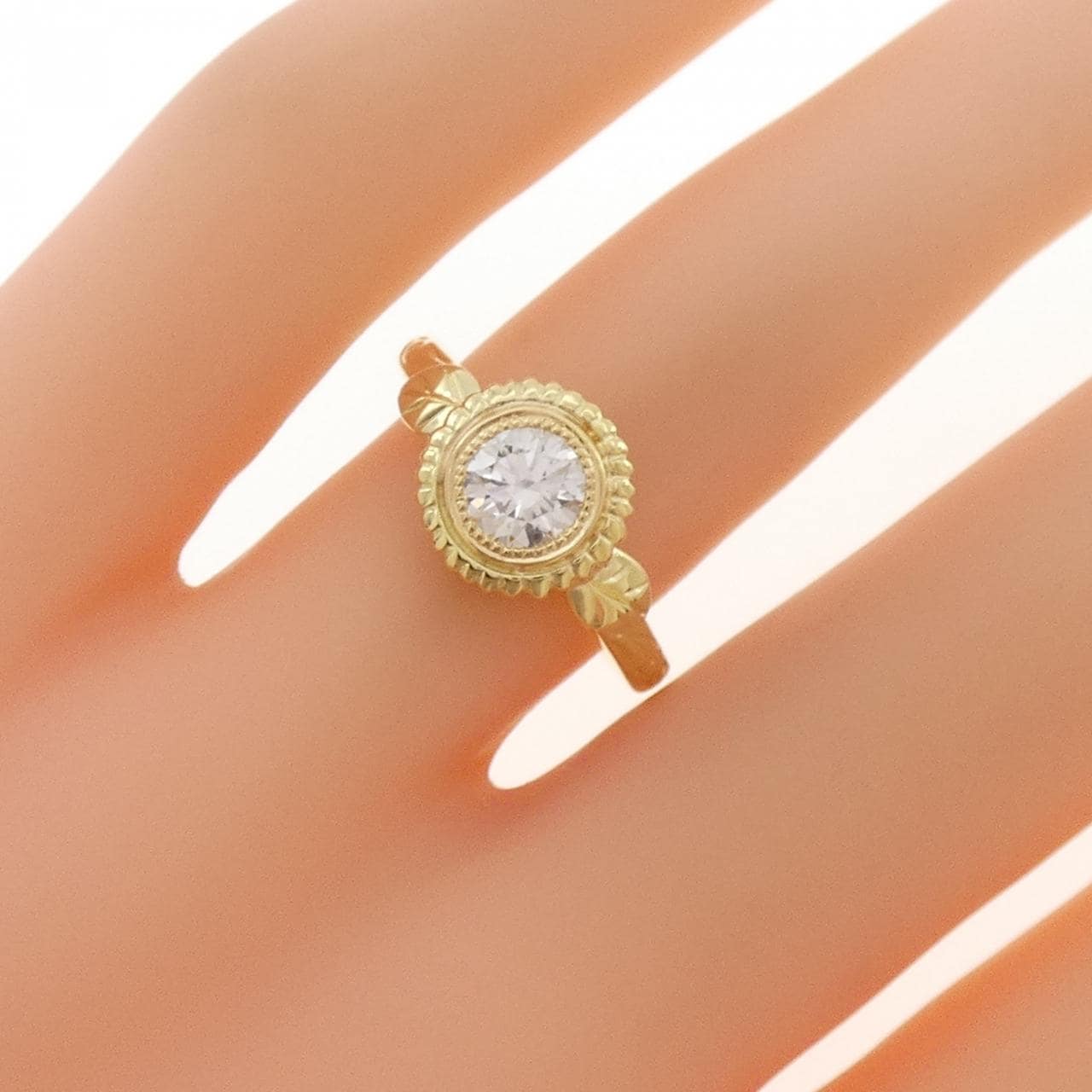 K18YG ダイヤモンド リング 0.558CT