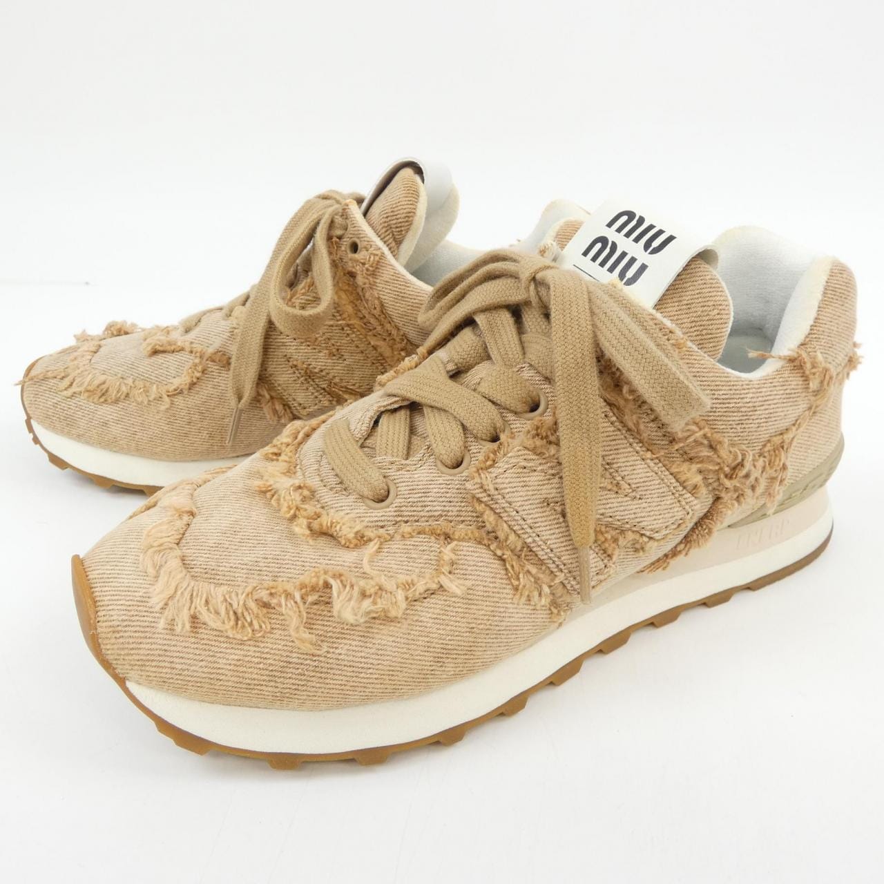 ミュウミュウ MIU MIU NEW BALANCE 5E765D 574 スニーカー
