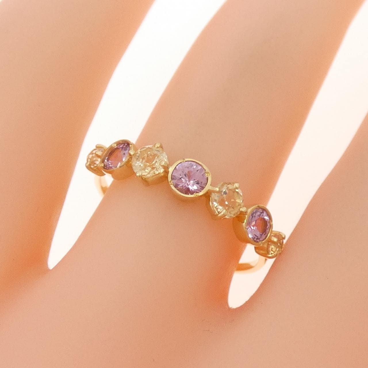 K18YG ガーネット リング