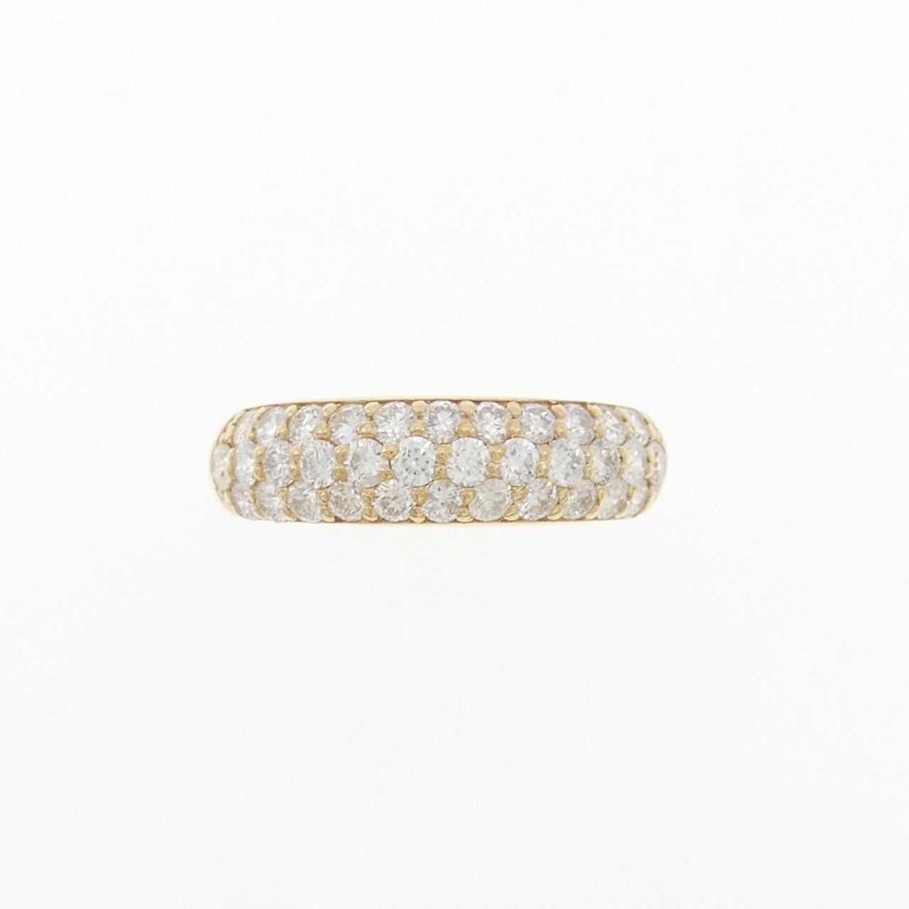 K18YG パヴェ ダイヤモンド リング 1.00CT