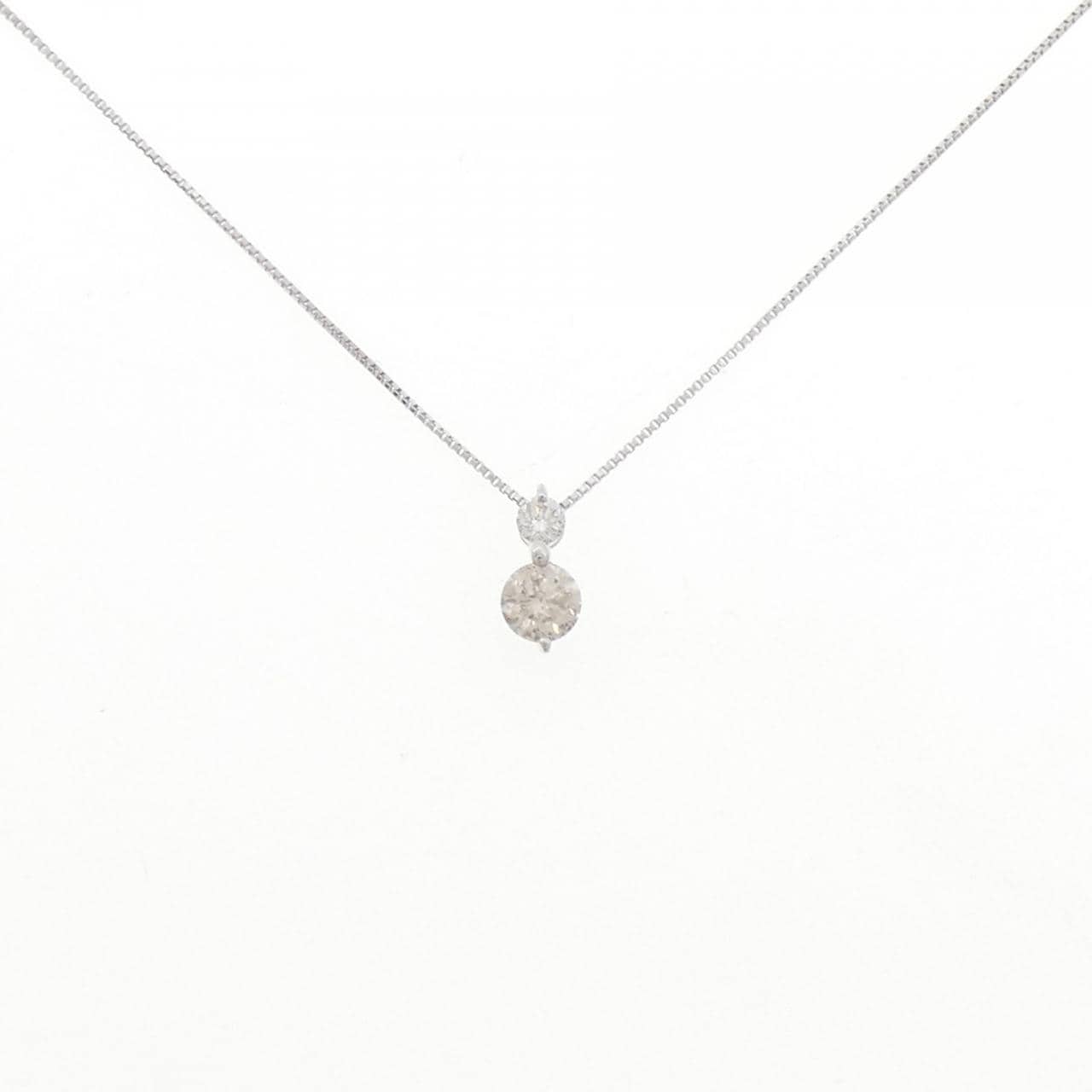 K18WG ダイヤモンド ネックレス 0.50CT