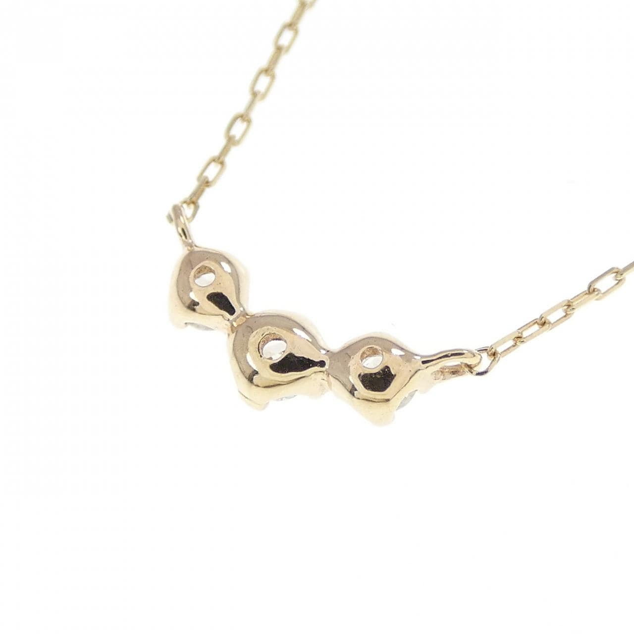 K10YG ダイヤモンド ネックレス 0.068CT