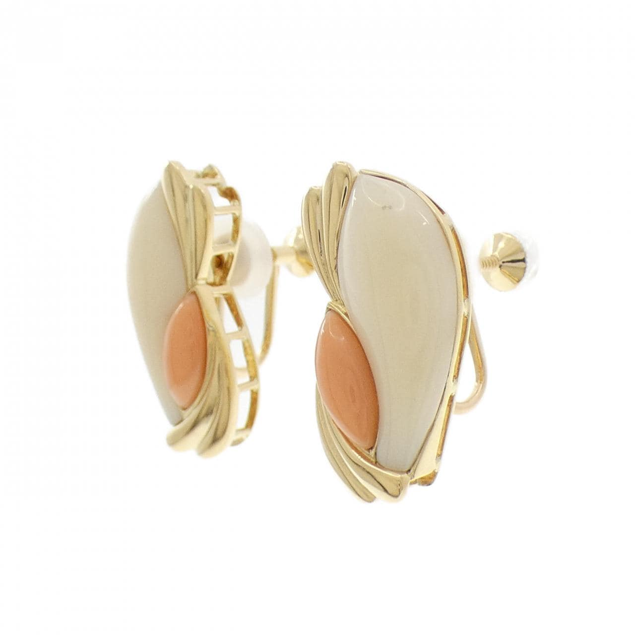 ミキモト サンゴ イヤリング