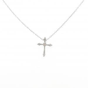 PT900/PT850 クロス ダイヤモンド ネックレス 0.10CT