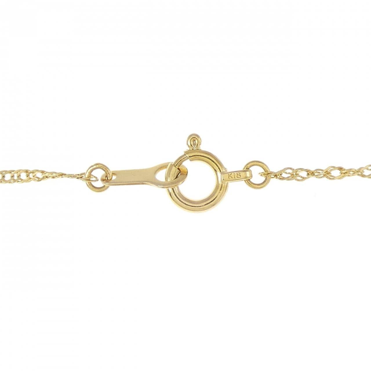 K18YG ダイヤモンド ネックレス 0.12CT