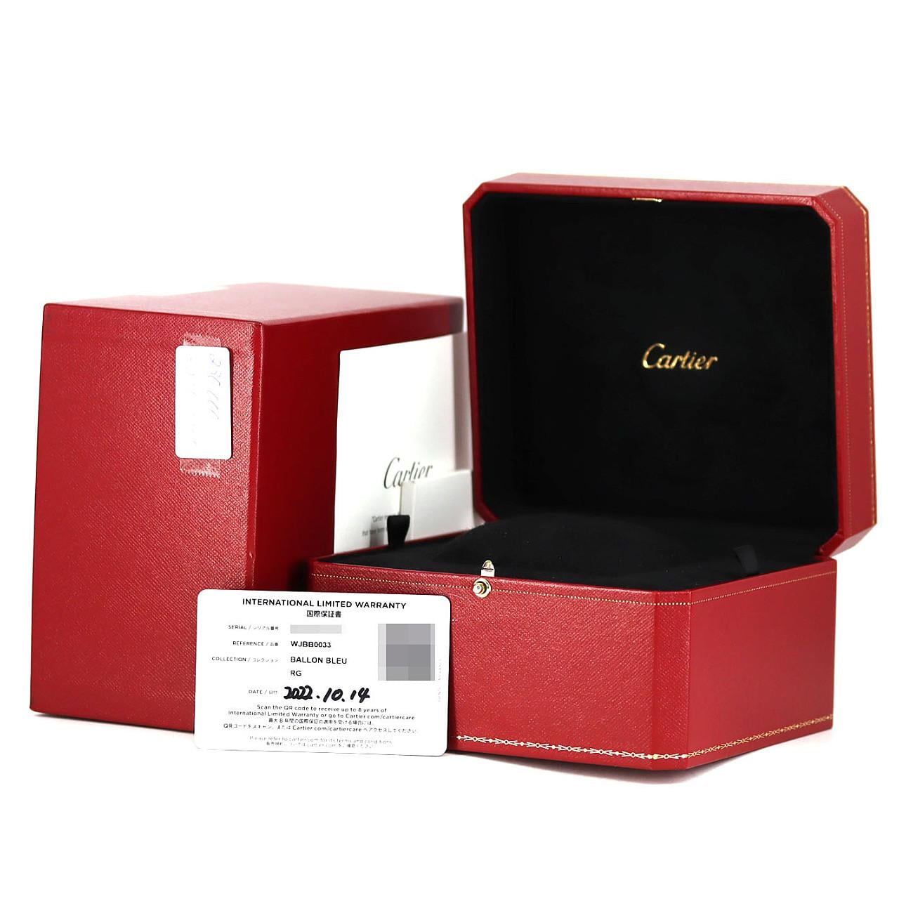 カルティエ バロンブルー PG/D WJBB0033 PG･RG 自動巻