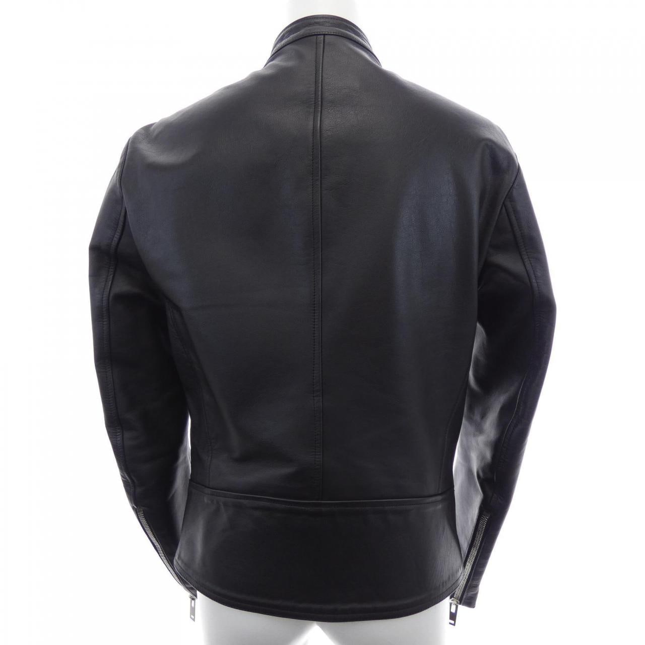 Maison Maison Margiela皮革骑手夹克，尺码 S50AM0217