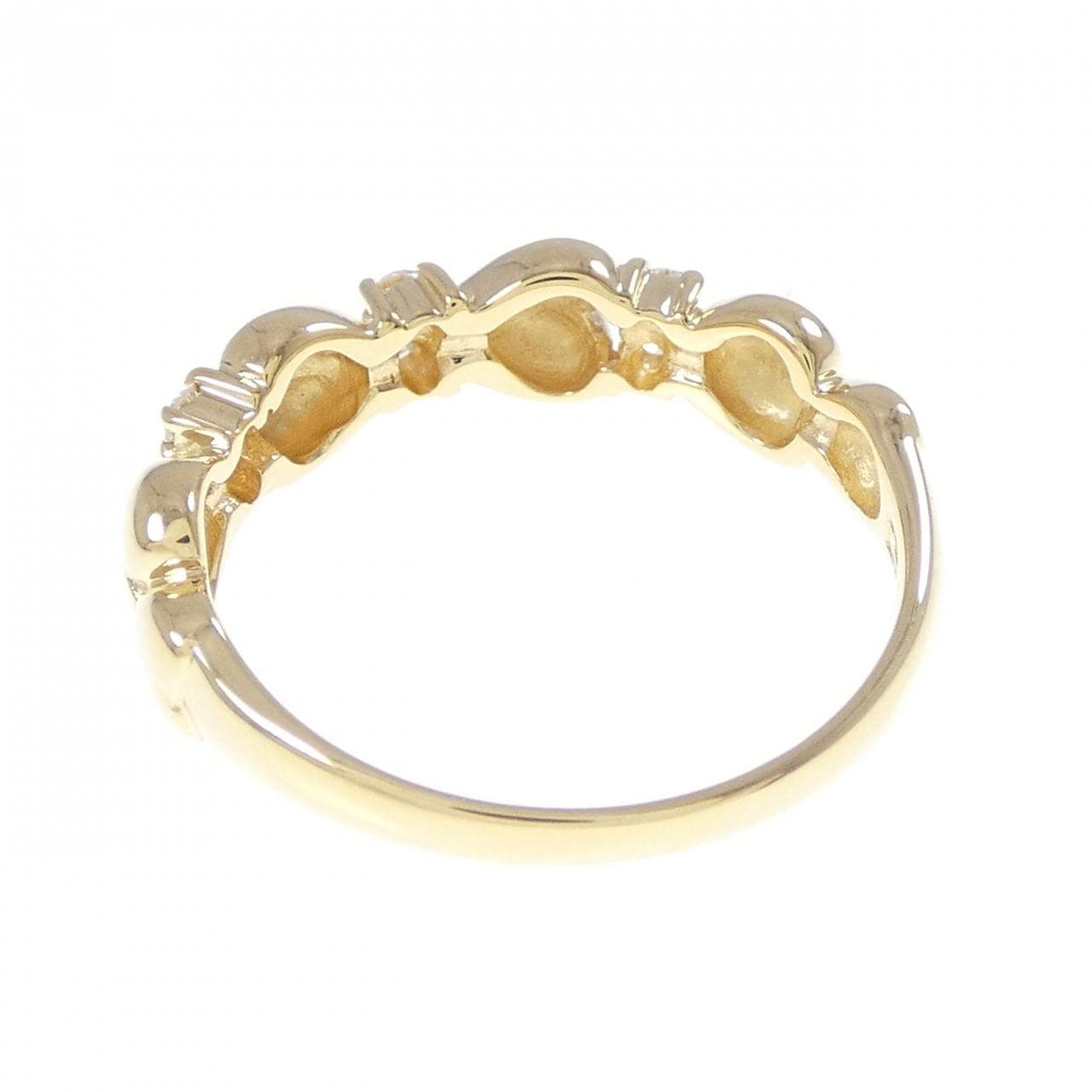 K18YG ハート ダイヤモンド リング 0.03CT