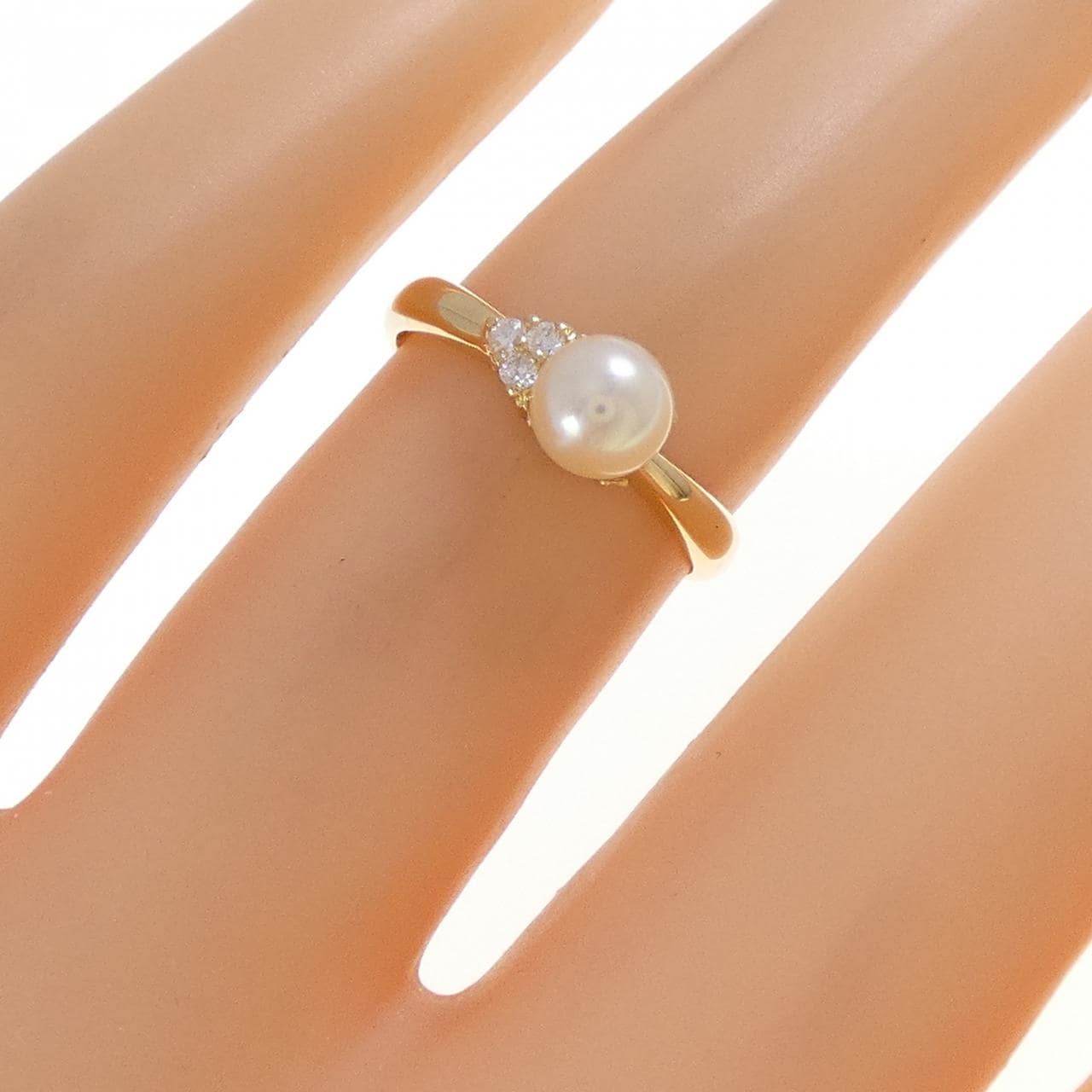 K18YG アコヤパール リング 5.1mm