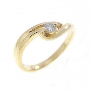 K18YG ダイヤモンド リング 0.12CT
