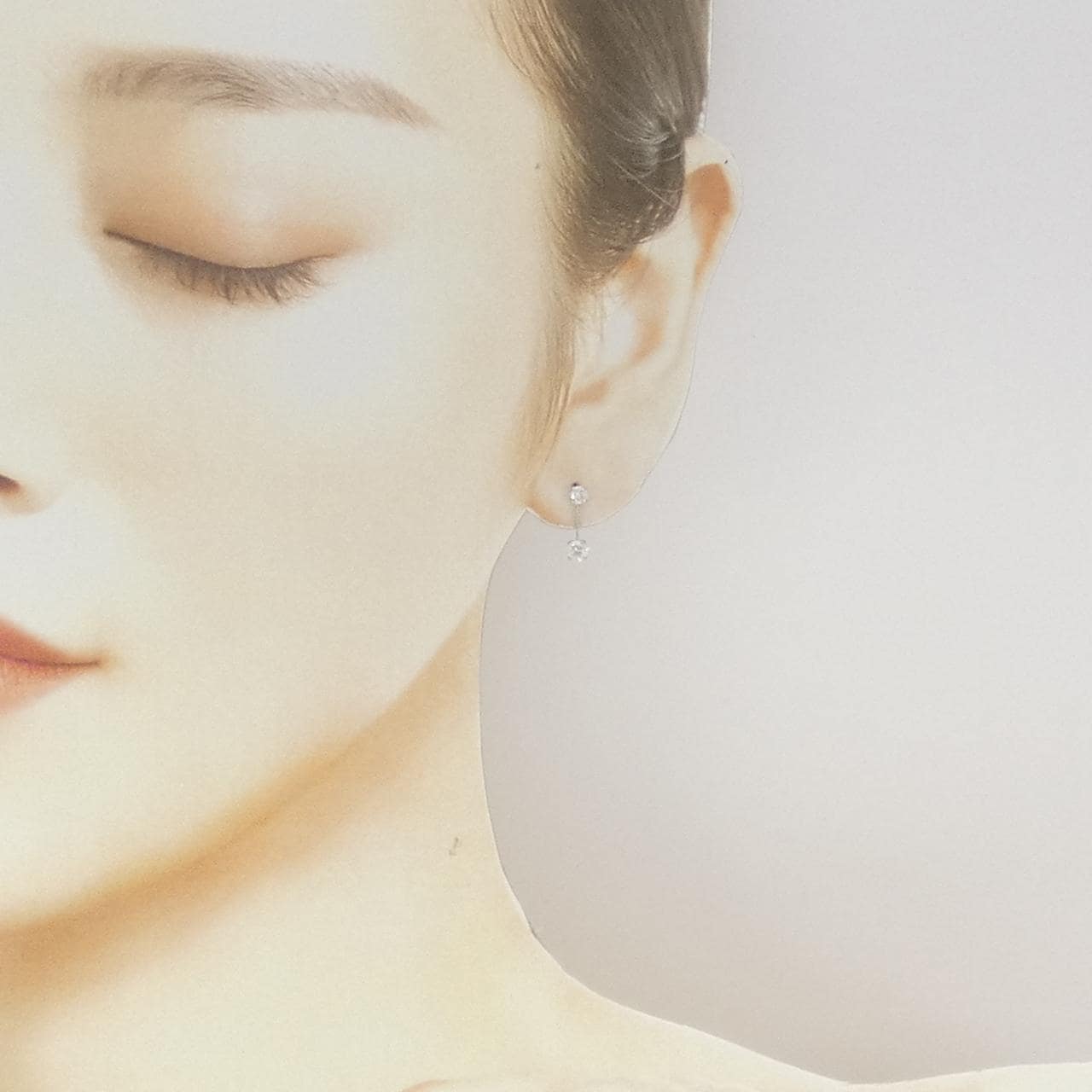 PT900 ダイヤモンド ピアス 0.52CT