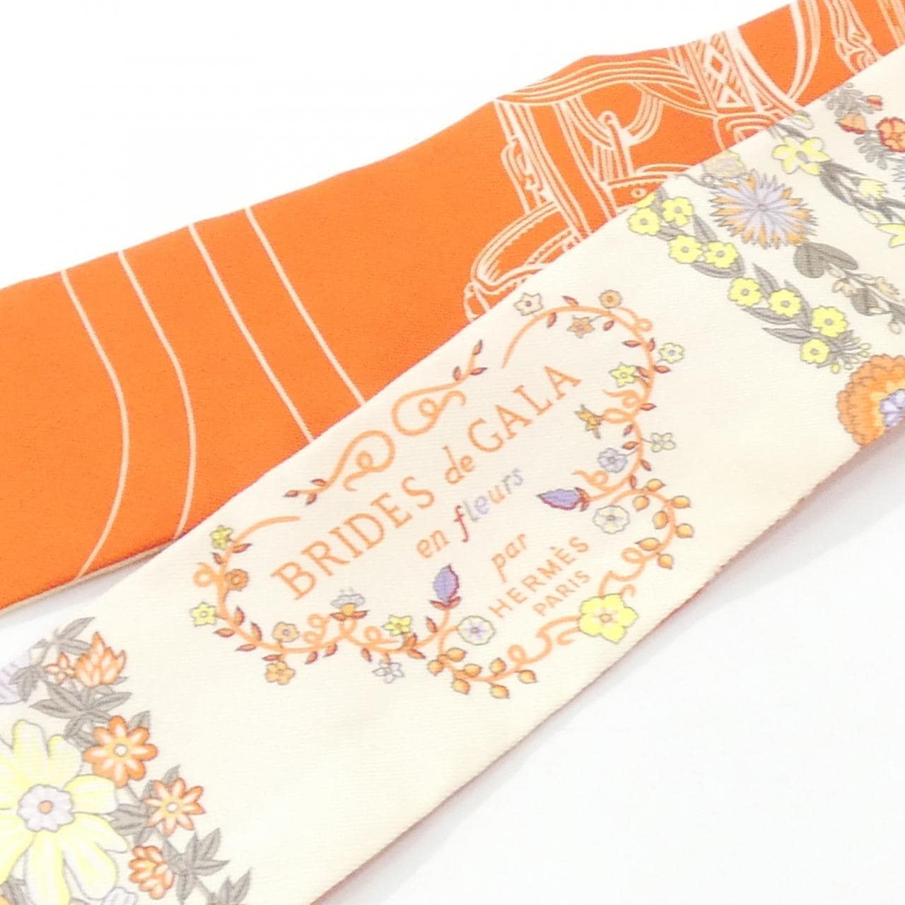エルメス BRIDES DE GALA EN FLEURS ツイリー 064220S スカーフ