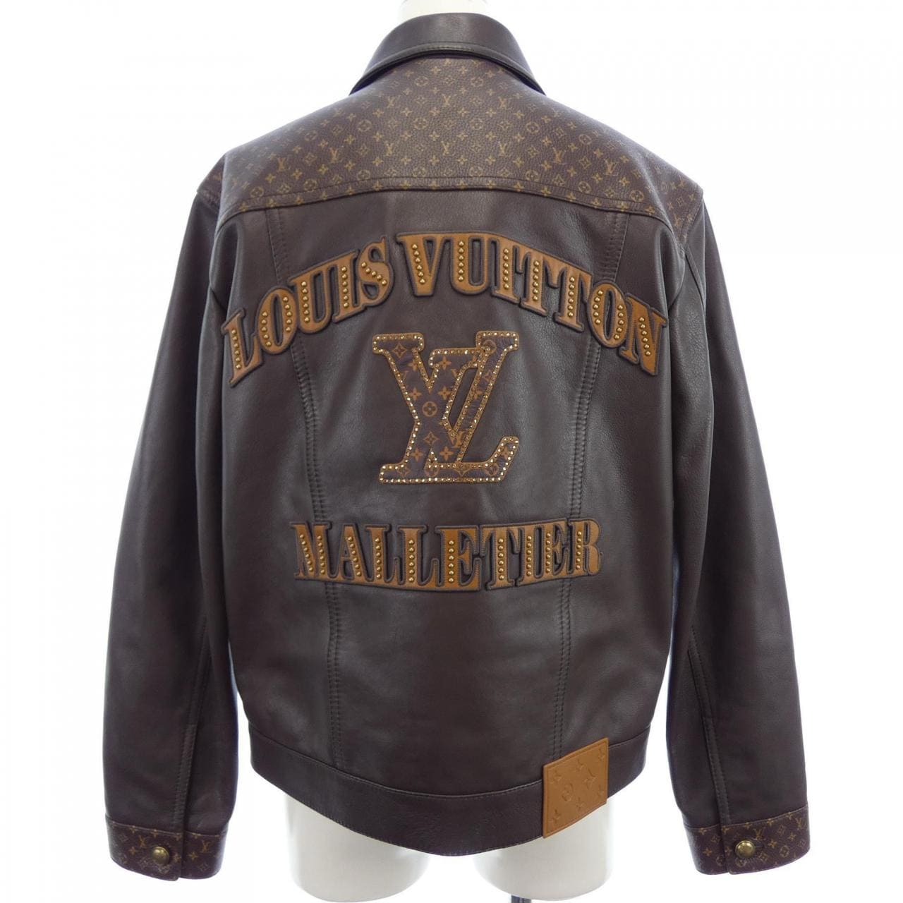 ルイヴィトン LOUIS VUITTON エンベリッシュドレザートラッカージャケット HSL85EBQV レザージャケット