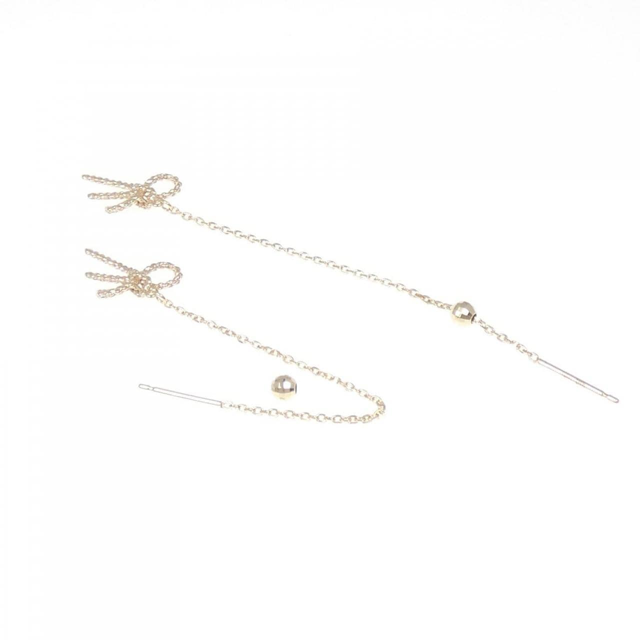 アガット リボン ピアス