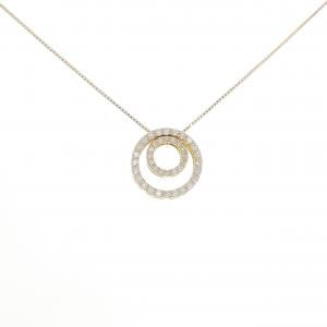 K18YG 2WAY ダイヤモンド ネックレス 0.33CT