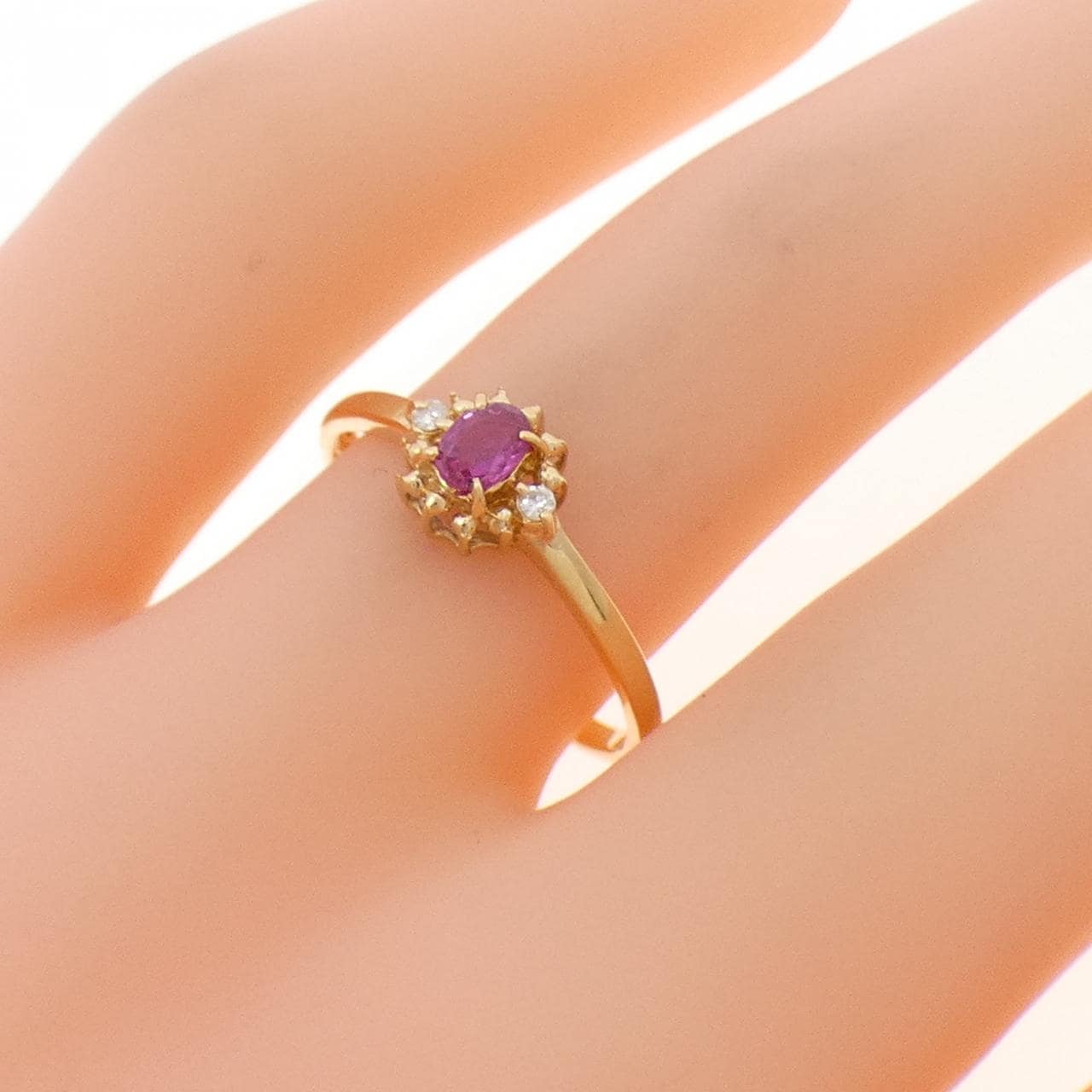 K18YG ルビー リング