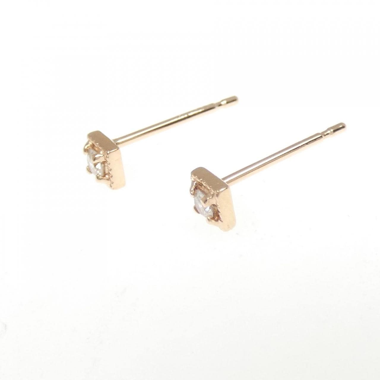 K10PG钻石耳环0.06CT