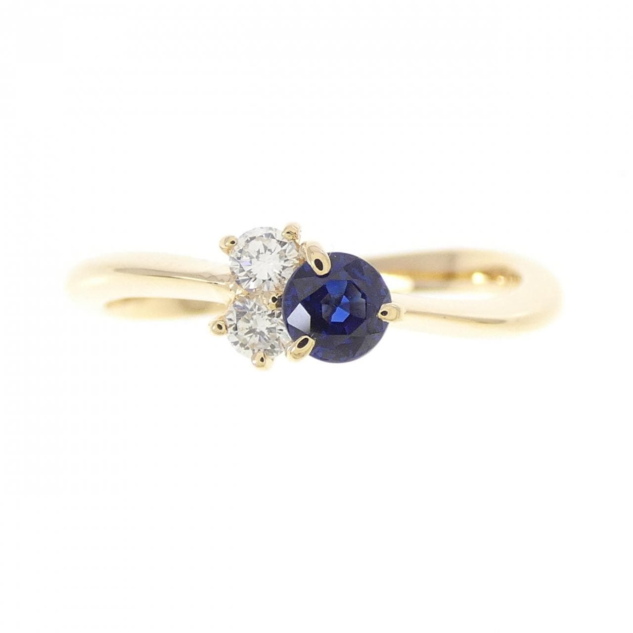 K18YG サファイヤ リング 0.29CT