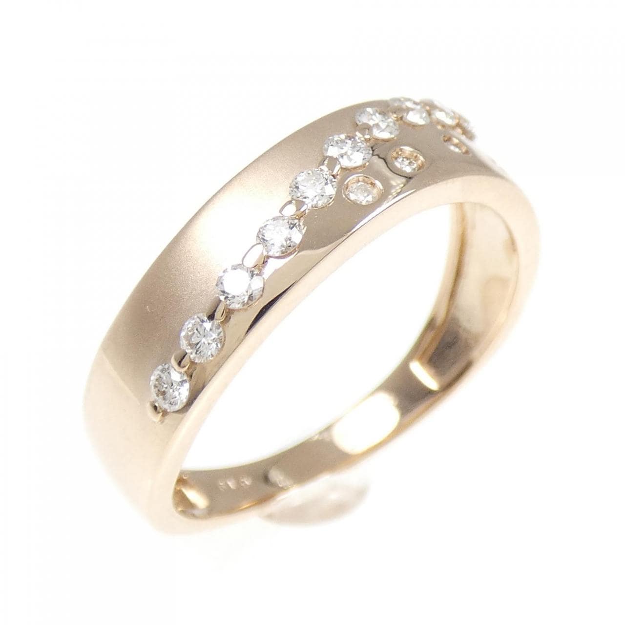 【新品】K18PG ダイヤモンド リング 0.19CT