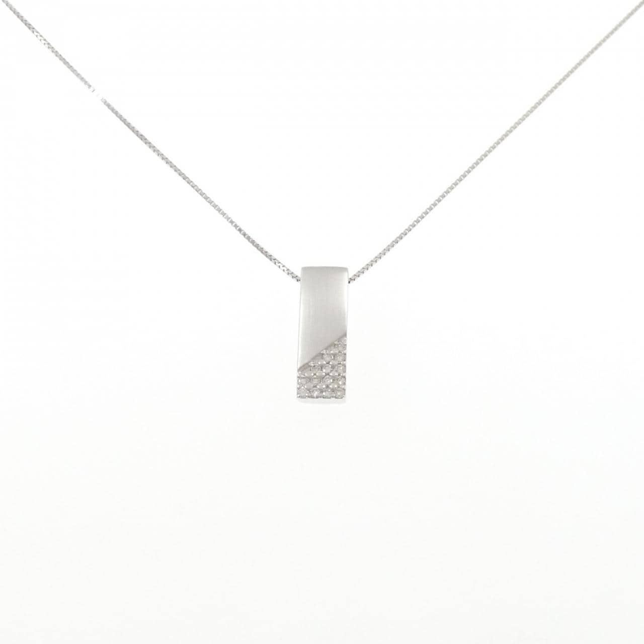 K18WG ダイヤモンド ネックレス 0.35CT