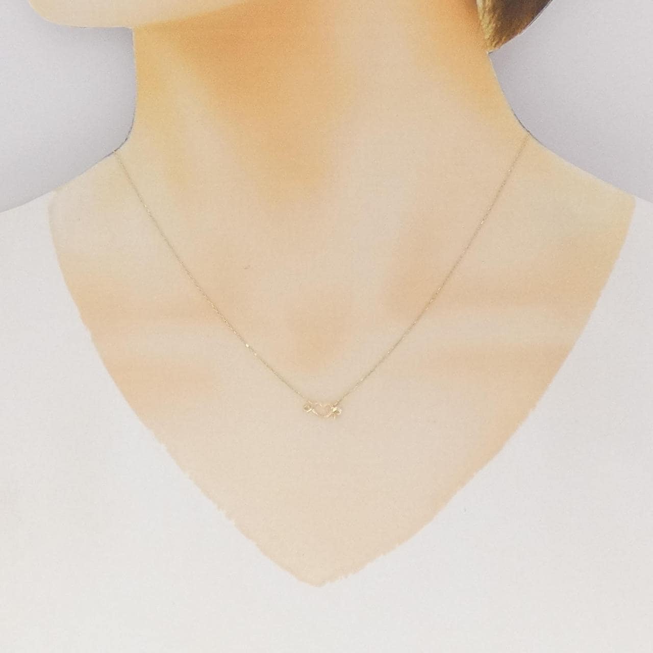 K10YG ダイヤモンド ネックレス 0.005CT