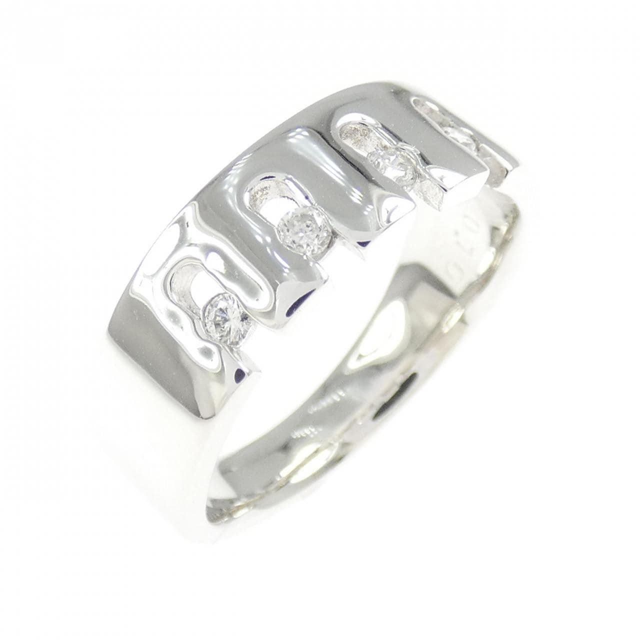 K18WG ダイヤモンド リング 0.10CT