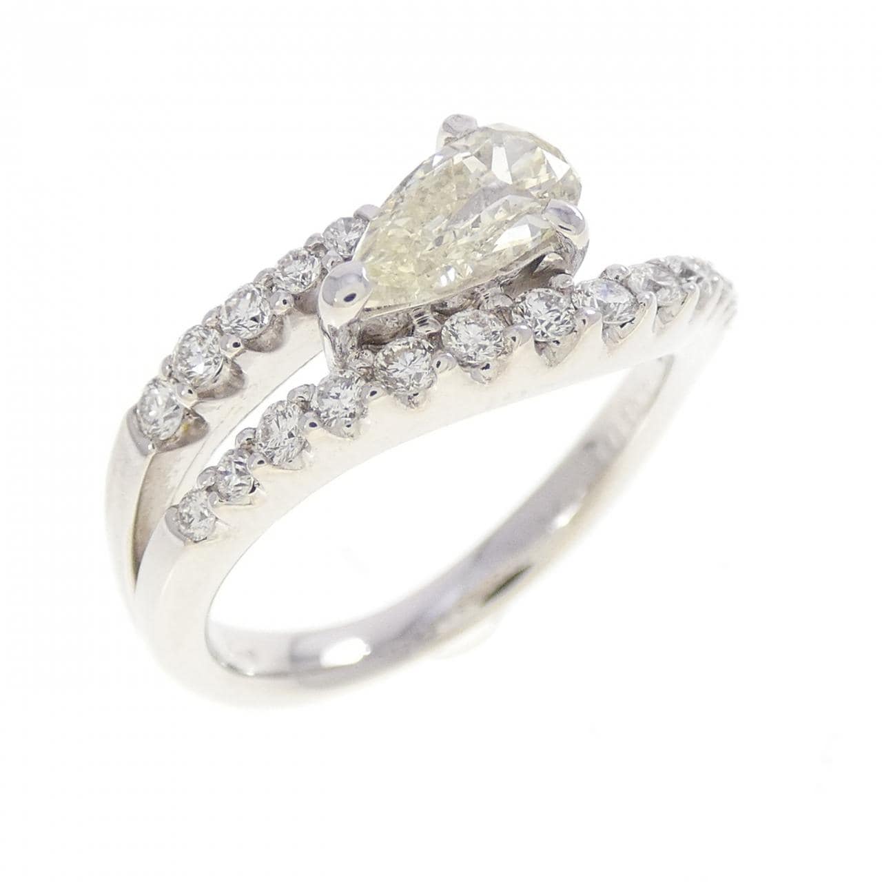 K18WG ダイヤモンド リング 0.438CT
