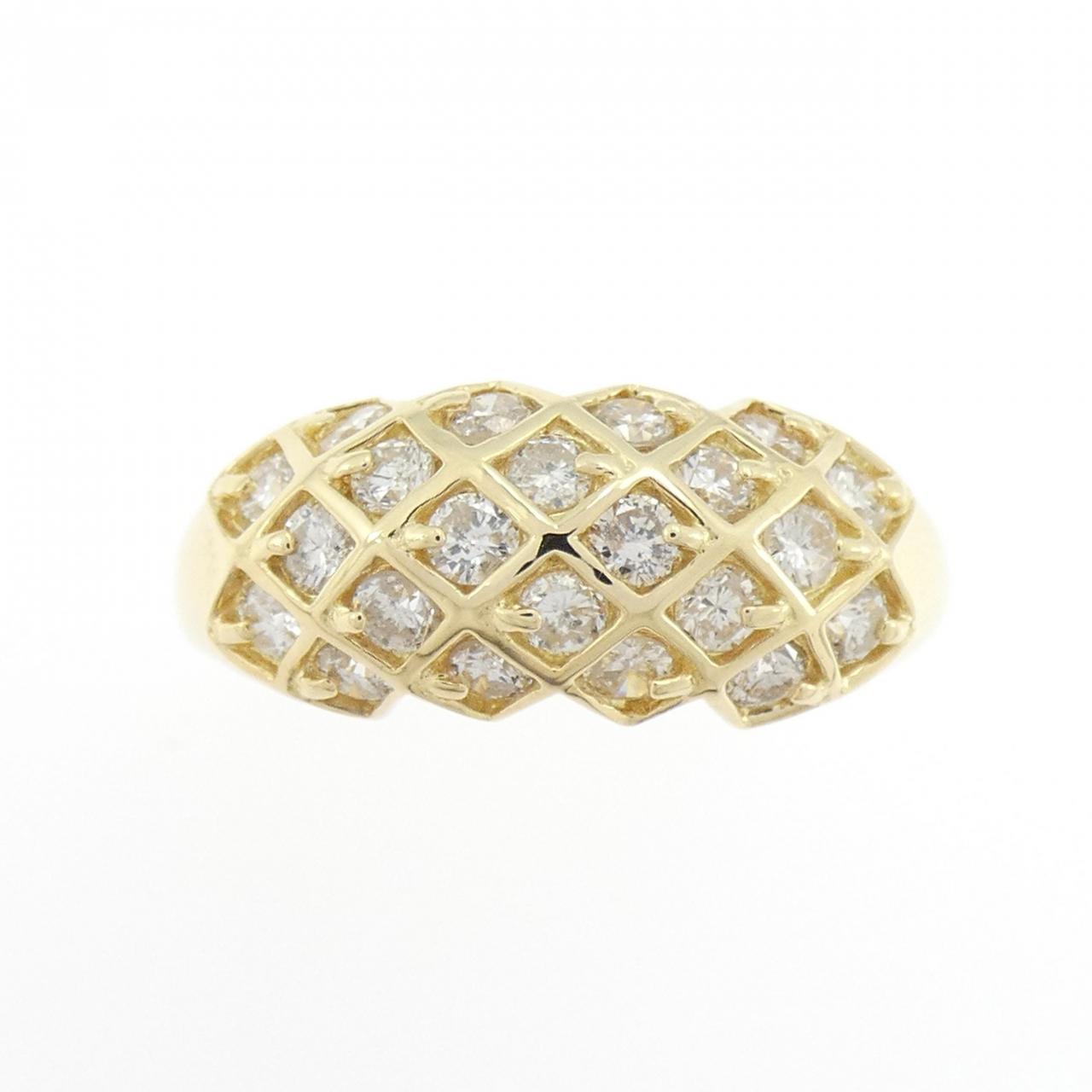 K18YG ダイヤモンド リング 0.73CT