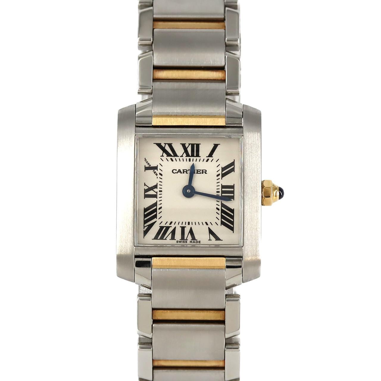 カルティエ タンクフランセーズSM コンビ W51007Q4 SSxYG クォーツ
