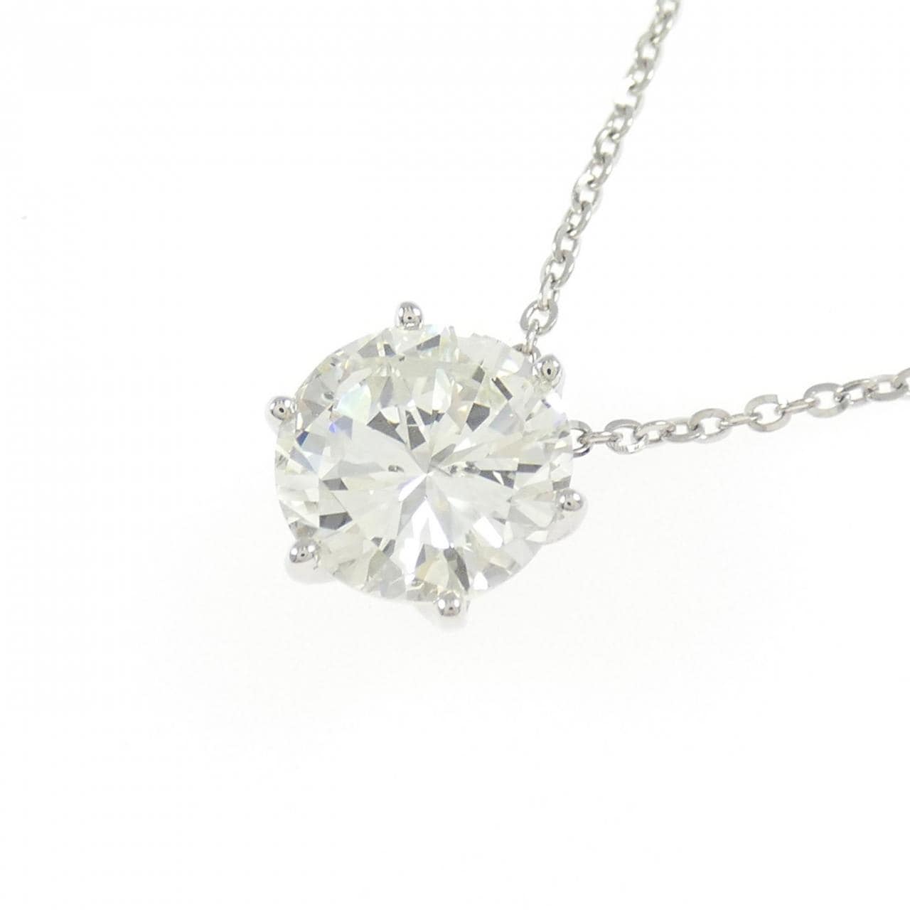 PT950/PT850 ダイヤモンド ネックレス 2.131CT I SI2 Good