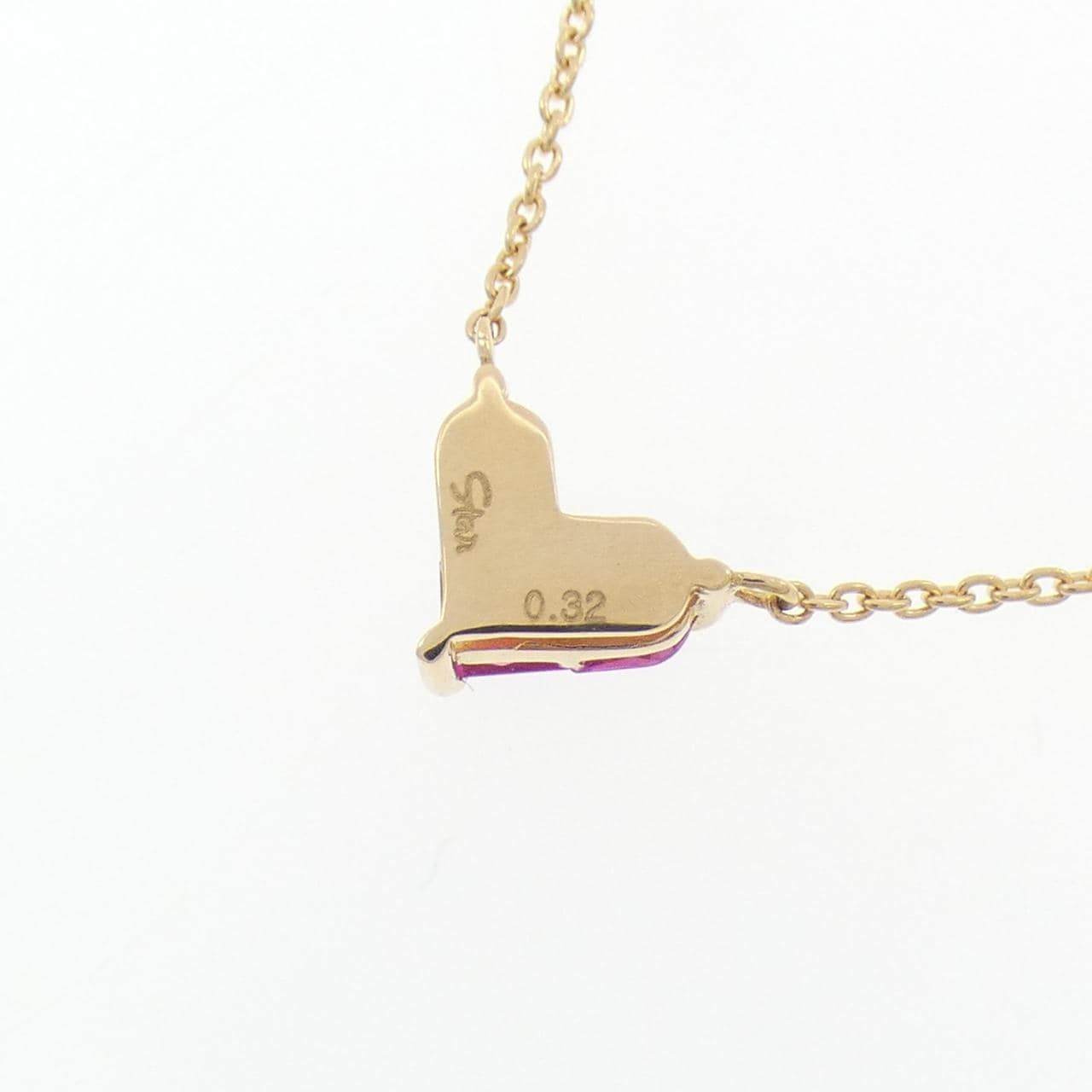 スタージュエリー ミステリアスハート ネックレス 0.32CT
