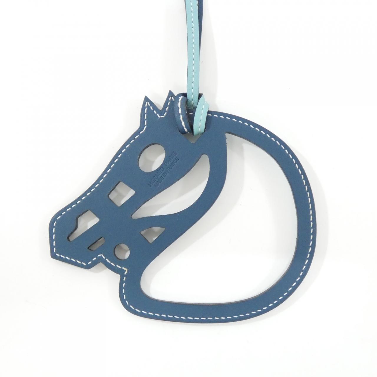 エルメス パドック シュバル バイカラー 067303CA バッグチャーム