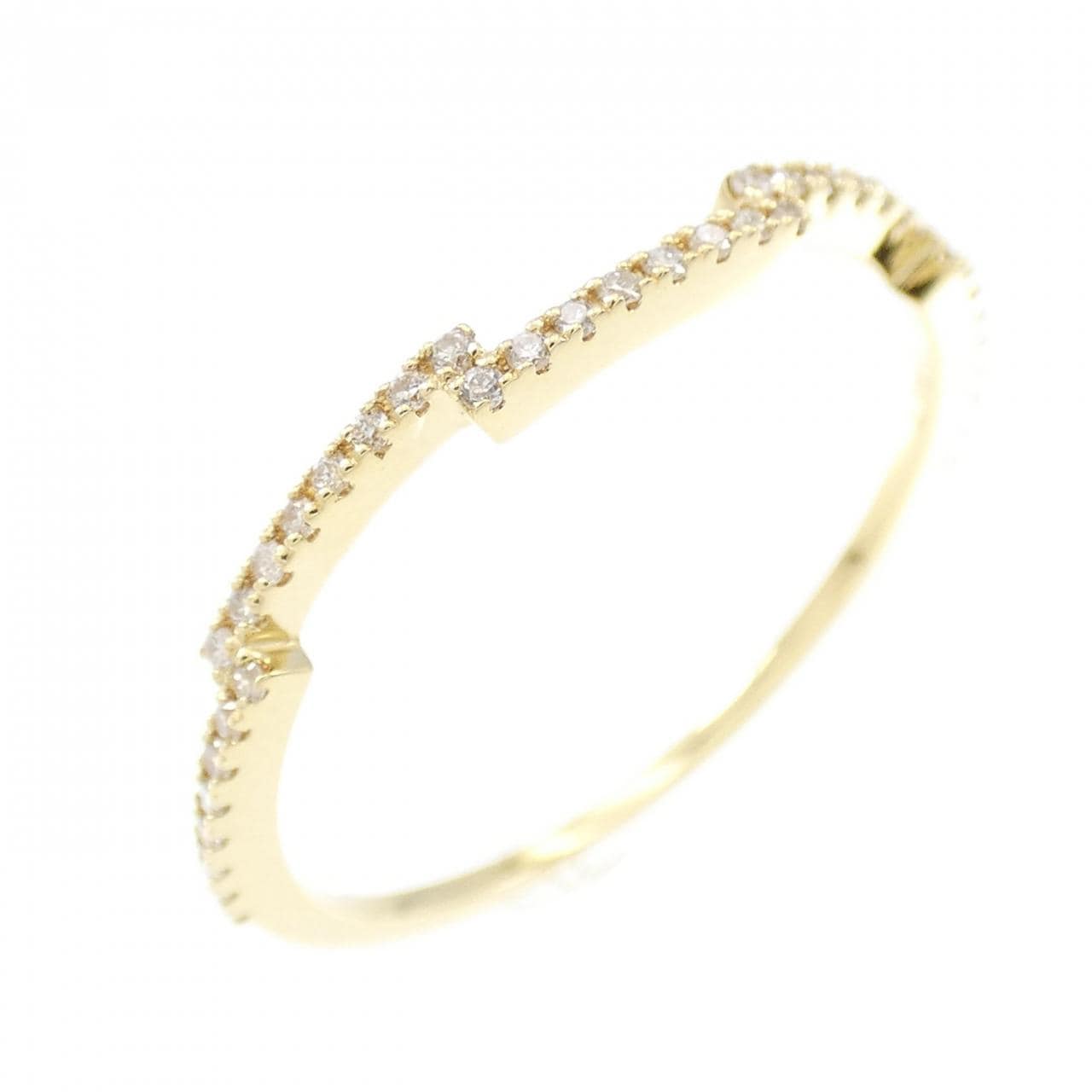 [BRAND NEW] K18YG Diamond ring 0.10CT