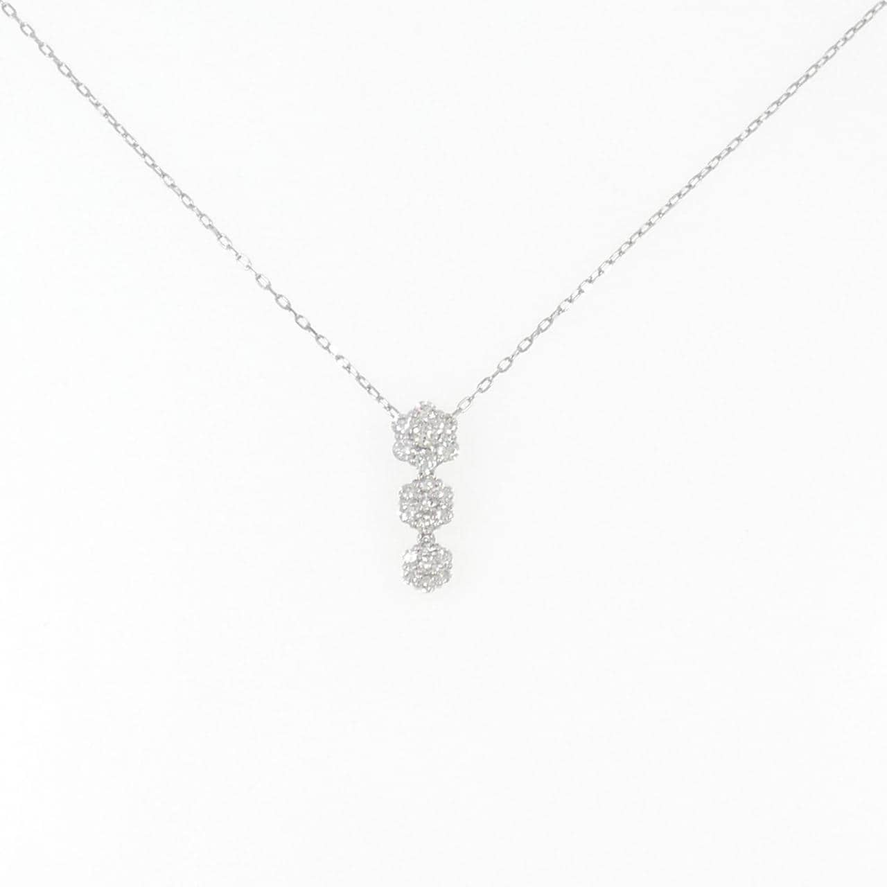 PT Flower Diamond Necklace 0.50CT