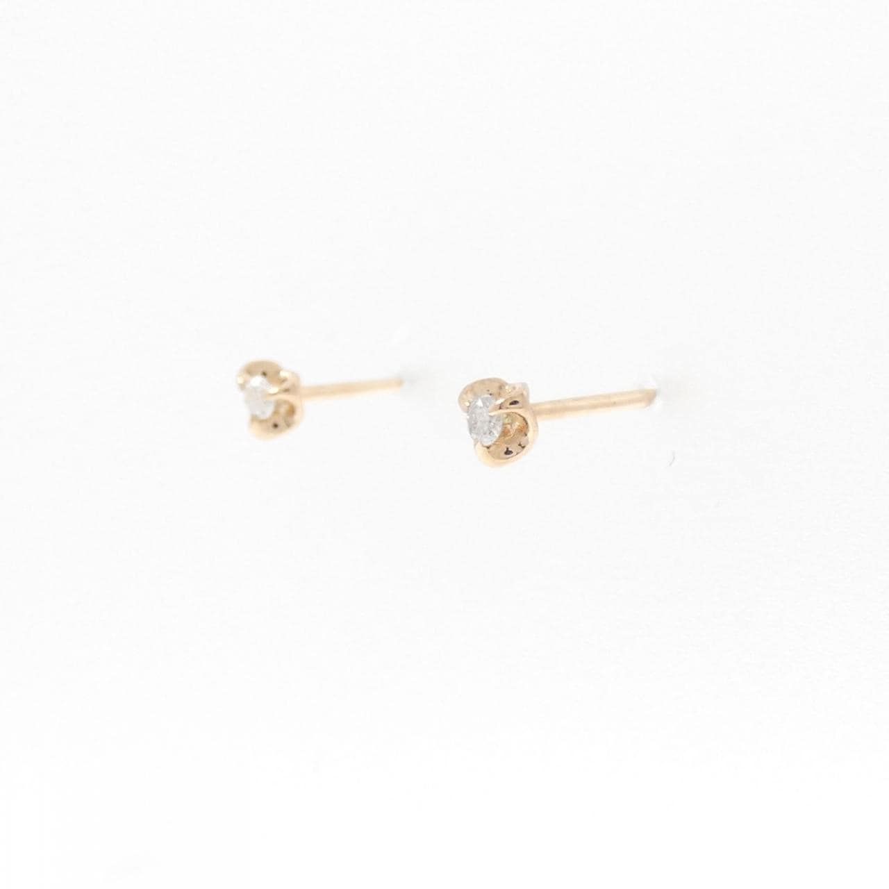 K14PG ダイヤモンド ピアス