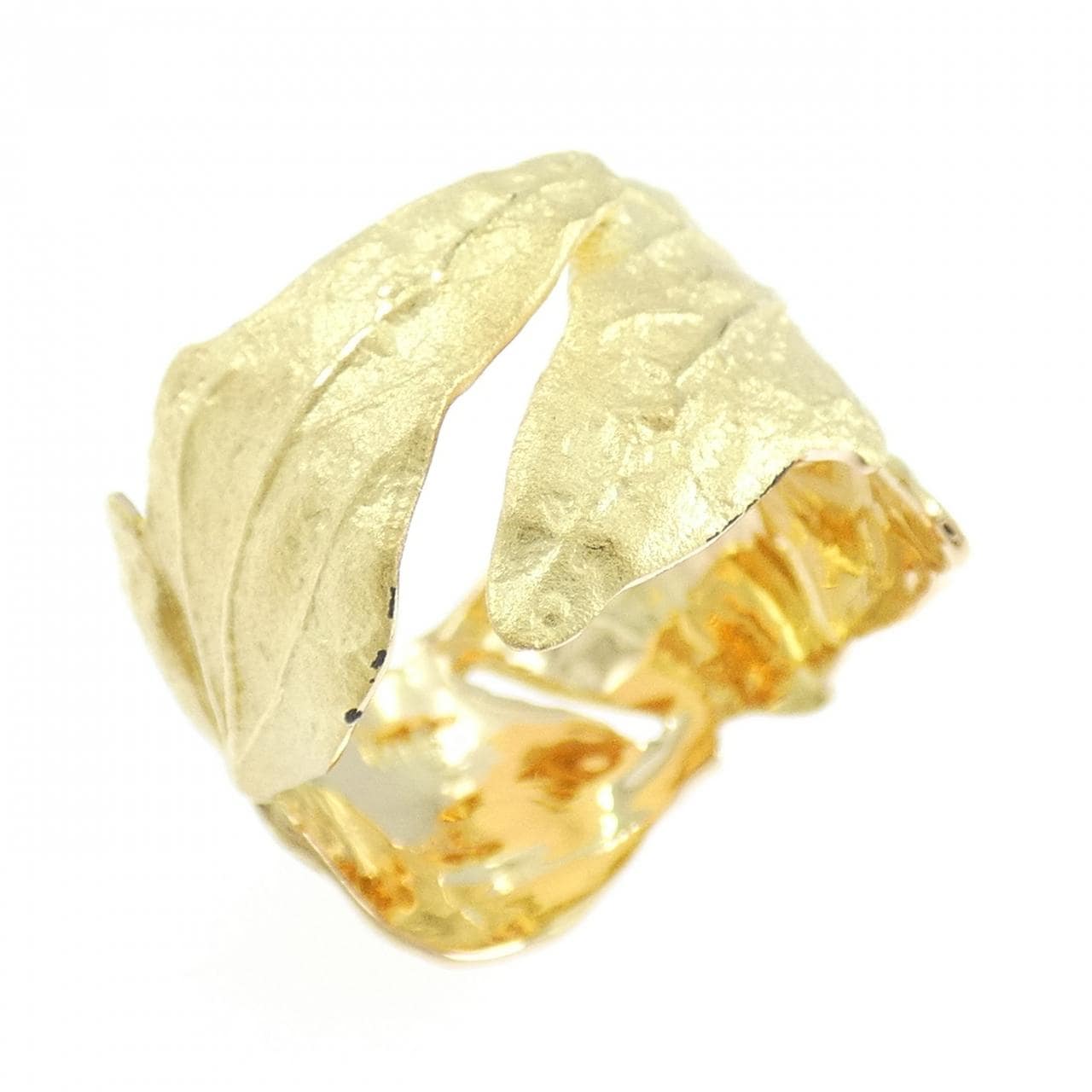 K18YG リーフ リング