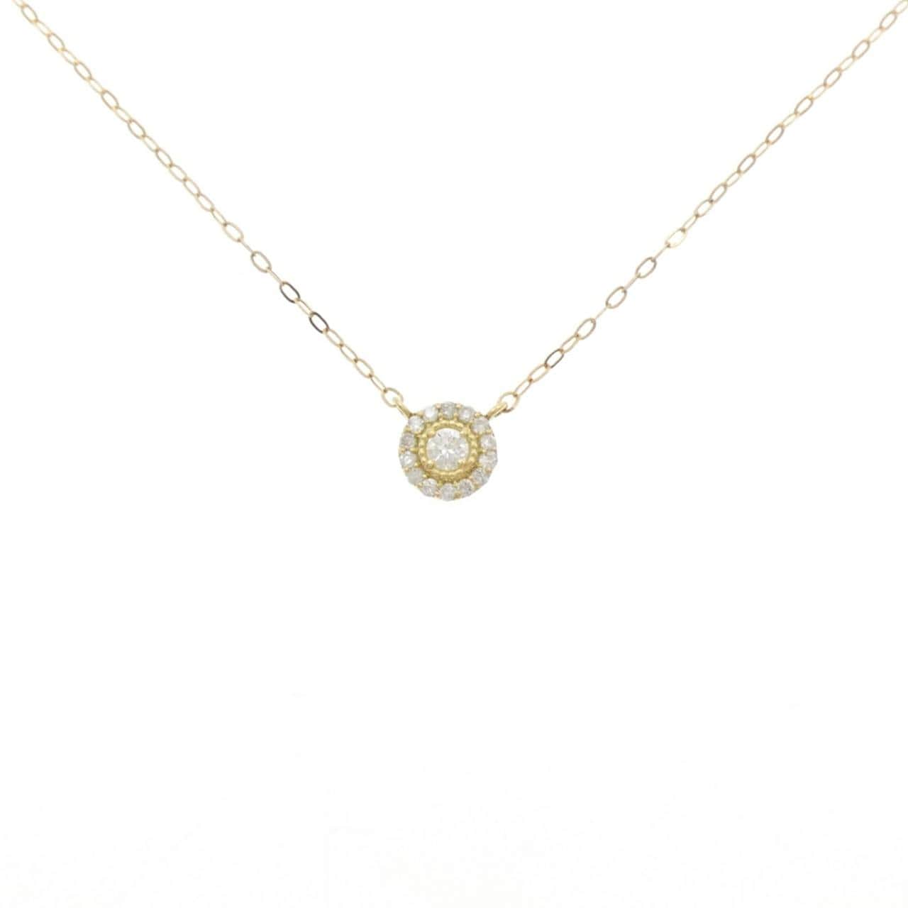 K18YG ダイヤモンド ネックレス 0.13CT