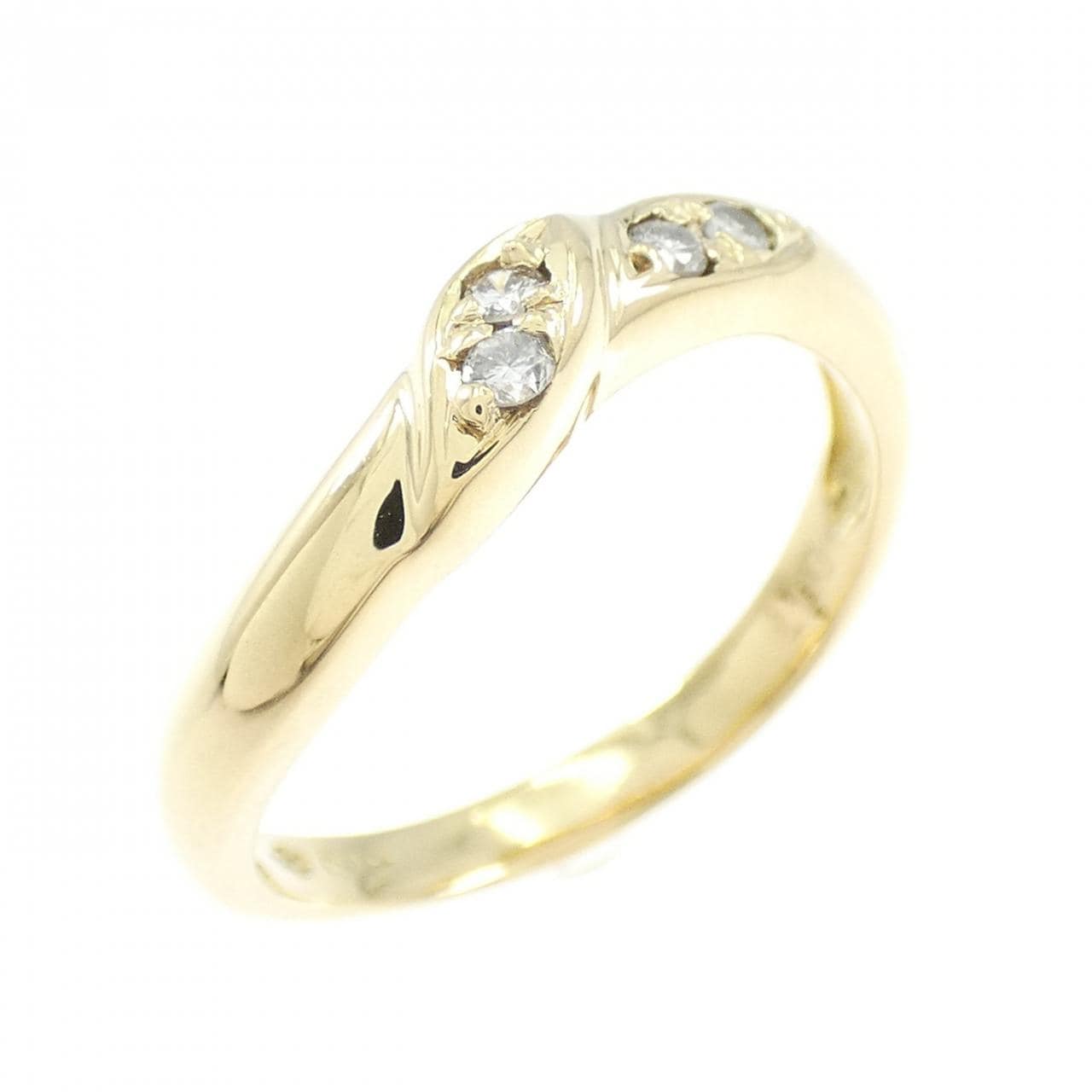 K18YG ダイヤモンド リング 0.07CT