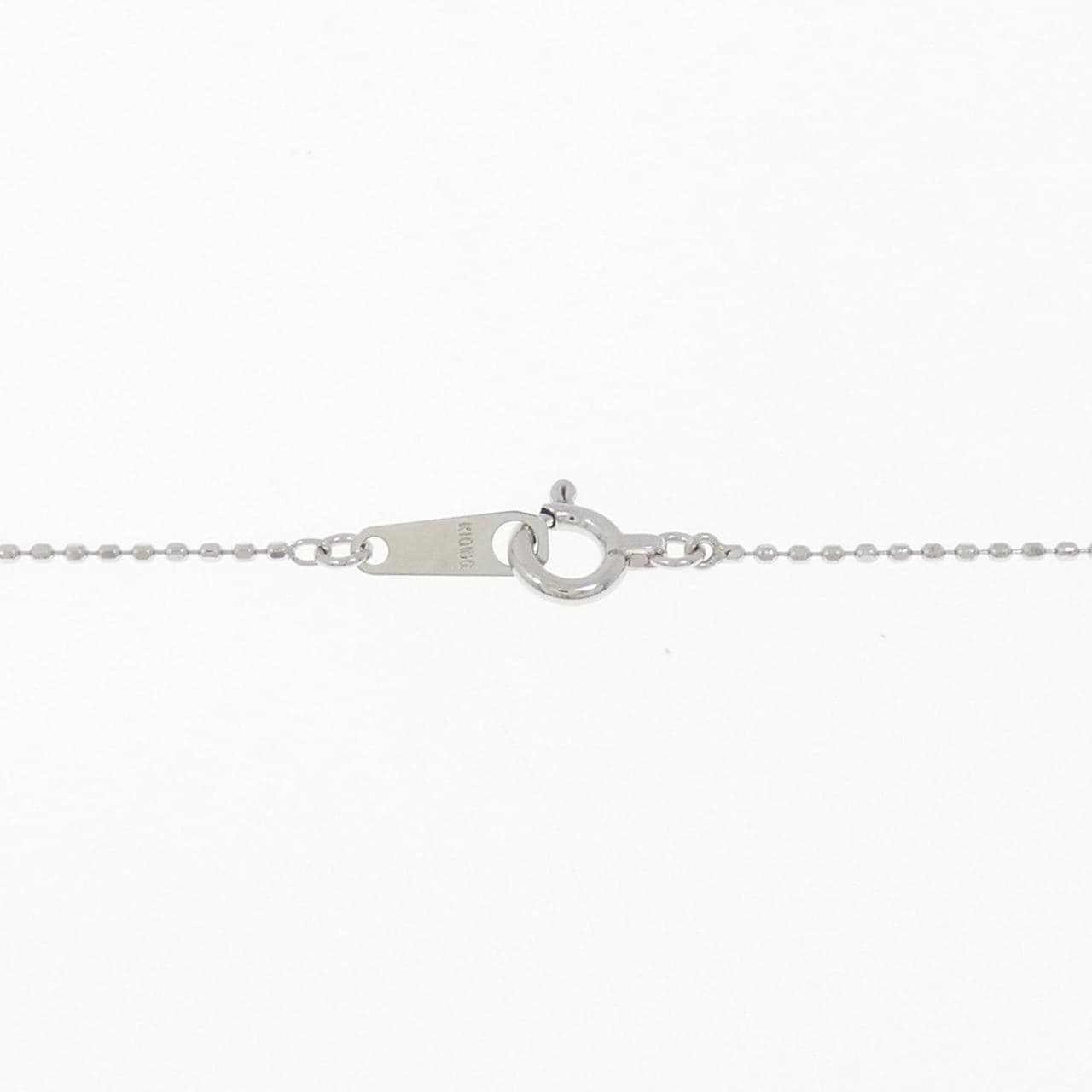 K10WG ハート ダイヤモンド ネックレス 0.08CT