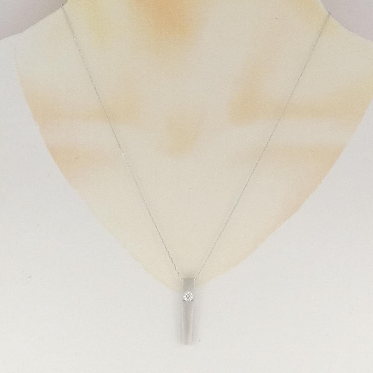 K18WG ダイヤモンド ネックレス 0.250CT
