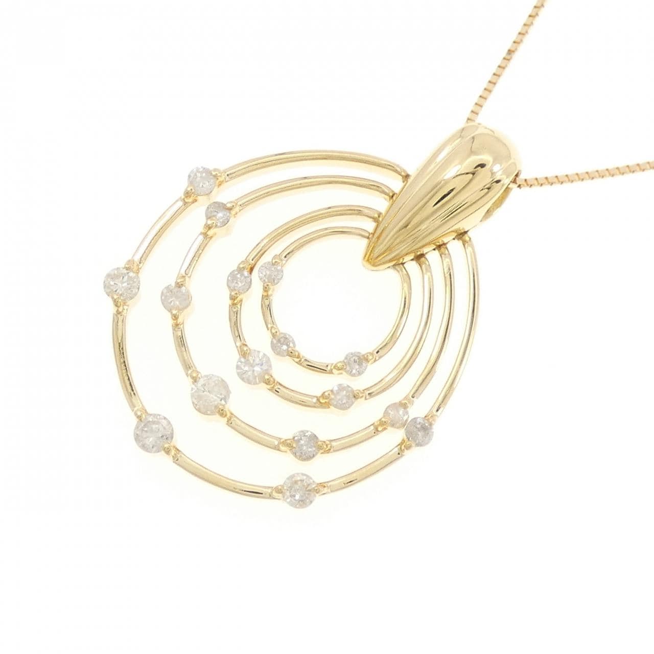 K18YG ダイヤモンド ネックレス 0.50CT