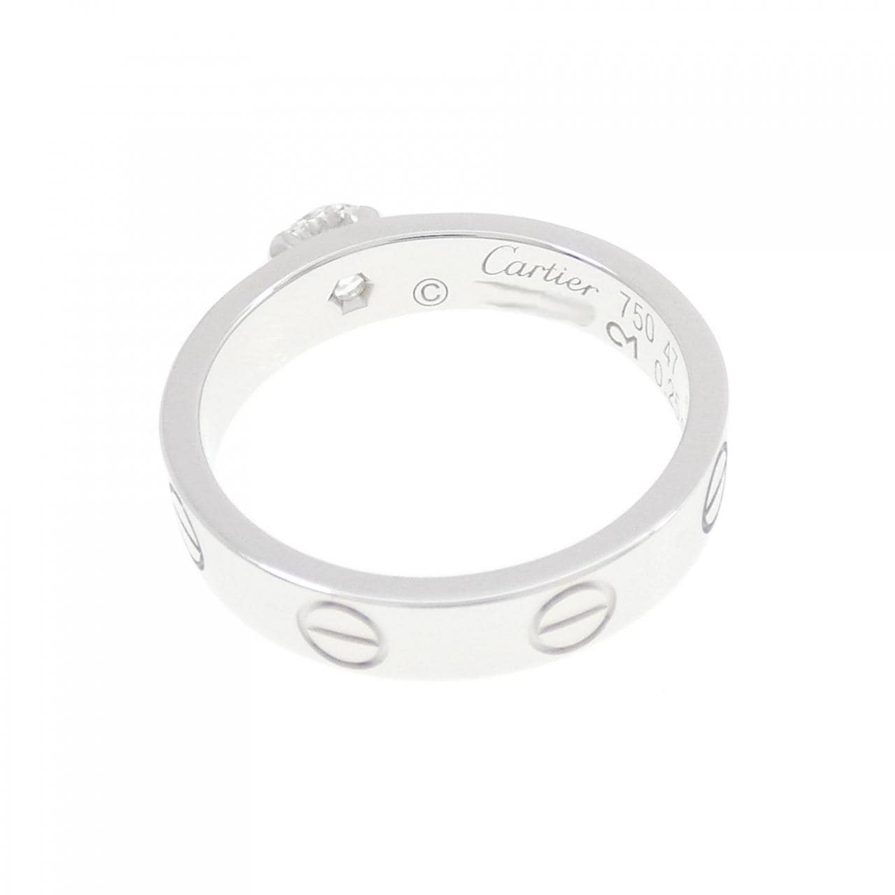 カルティエ ミニラブリング ソリテール リング 0.25CT