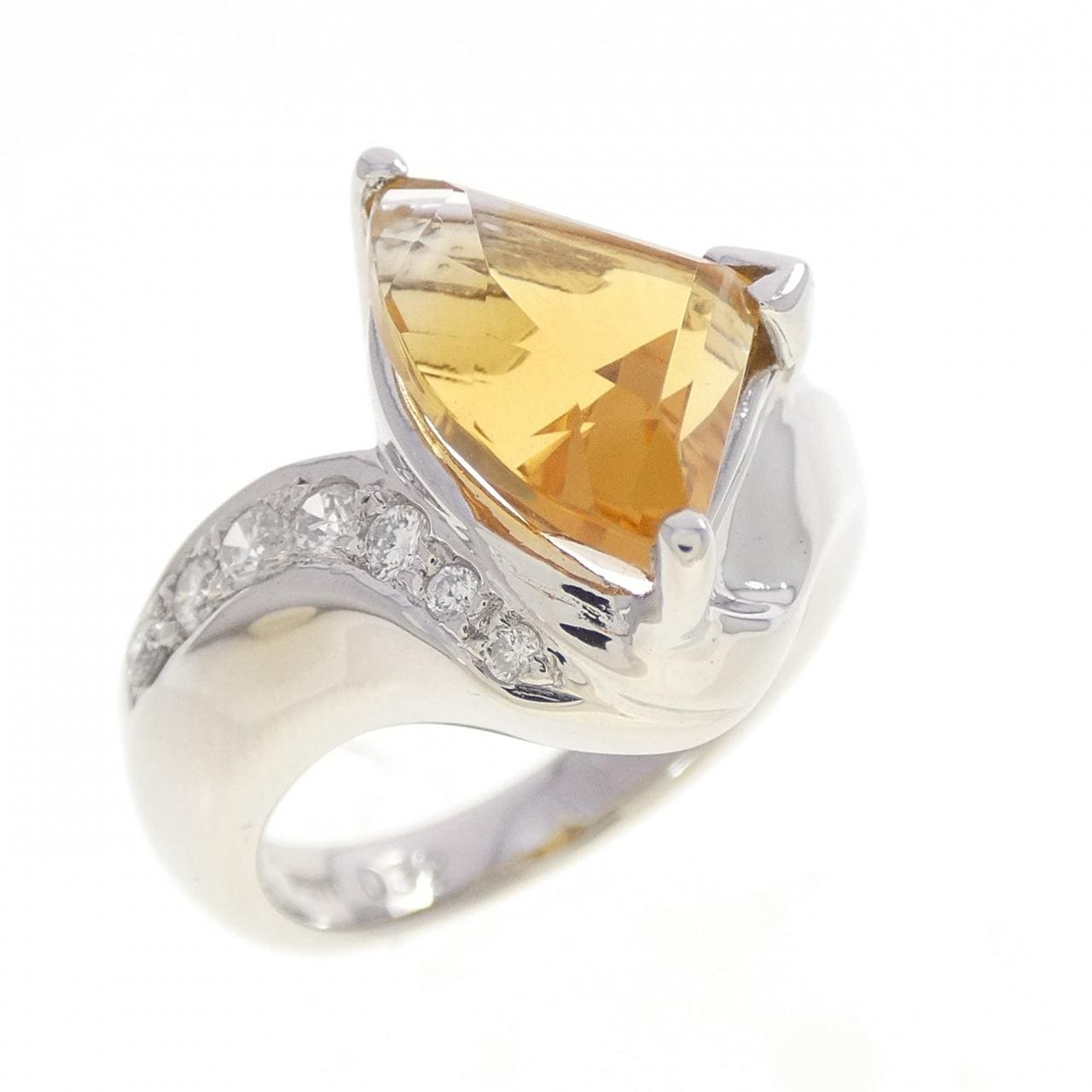 PT900 シトリン リング 3.06CT